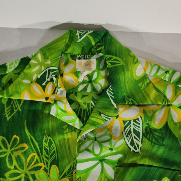 Keliis of Hawaii Hawaiian Shirt Mens Sz M Vtg Retro Bright Colorful Loud 60s 70s - Picture 4 of 8